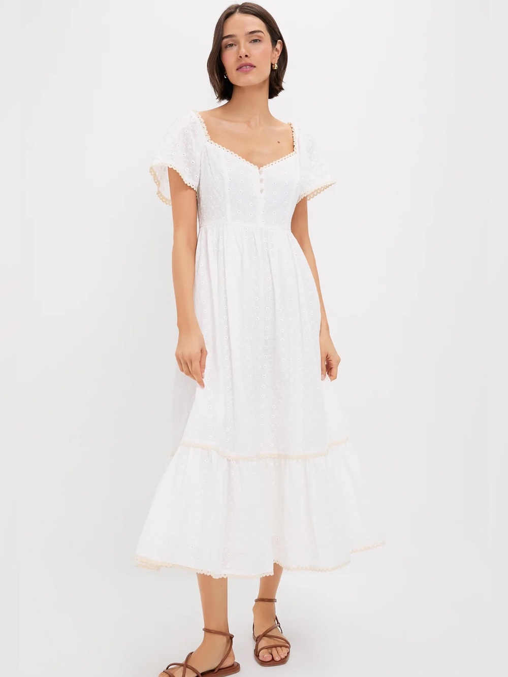 Pomander Place Dainty Eyelet Holley Dress (M)